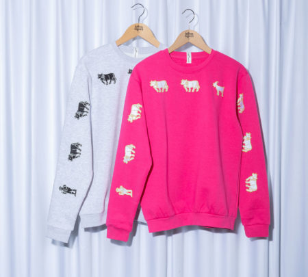 Appenzeller Sweater grau und pink | Collab mit Julian Zigerli