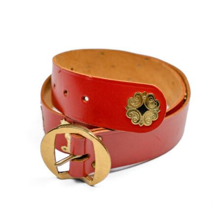 Vintage Appenzeller belt in red, 90cm