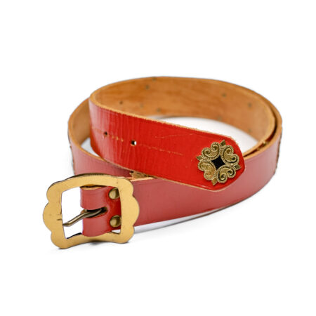 Vintage Appenzeller belt narrow in red, 90cm