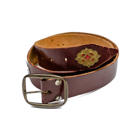 Vintage Appenzeller belt in Bordeaux, 95cm