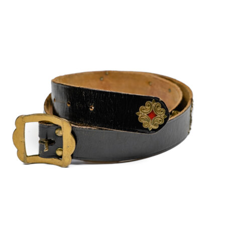Vintage Appenzeller belt narrow in black, 83cm